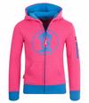 Trollkids Sortland Hoodie Kinder - Himbeere/Blau