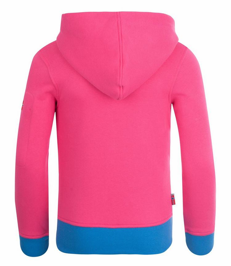 Trollkids Trollkids Sortland Hoodie Kinder - Himbeere/Blau - 0 | SportScheck