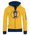 Trollkids Sortland Hoodie Kinder - Goldgelb/Mystikblau