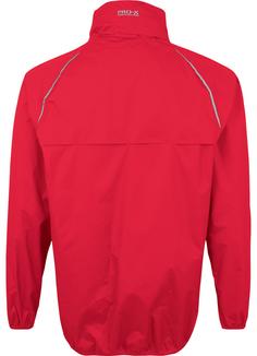 Rückansicht von PRO-X-elements PACKable Fahrradjacke Herren Mars Red