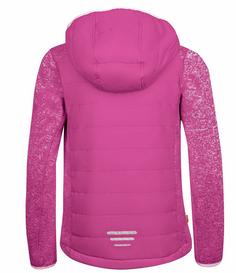 Rückansicht von Trollkids Lillehammer Hoodie Kinder Beere