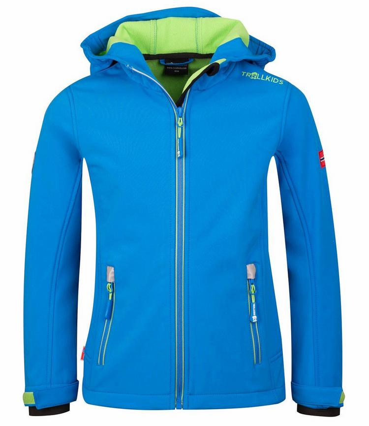 Trollkids Trollkids Trollfjord Softshelljacke Kinder - Mittelblau / Gr&uuml;n - 0 | SportScheck