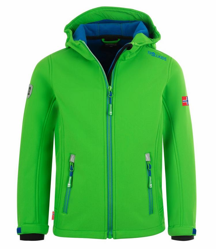 Trollkids Trollkids Trollfjord Softshelljacke Kinder - Hellgr&uuml;n / Mittelblau - 0 | SportScheck