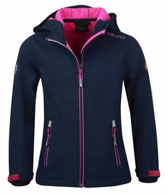 Trollkids Trollfjord Softshelljacke Kinder Marineblau / Magenta