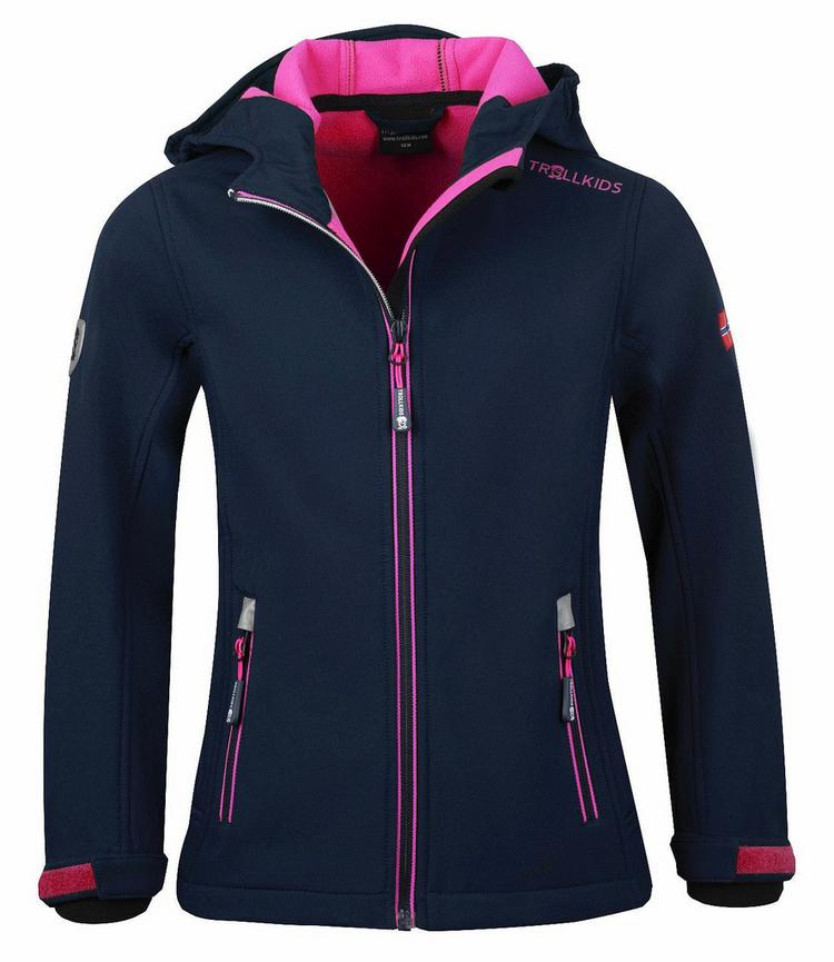 Trollkids Trollkids Trollfjord Softshelljacke Kinder - Marineblau / Magenta - 0 | SportScheck