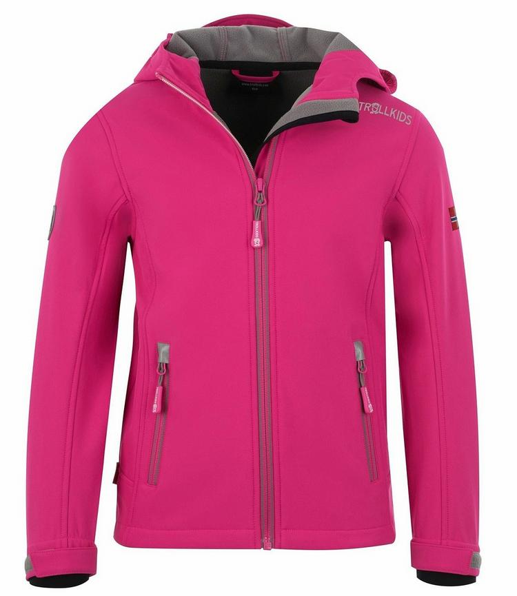 Trollkids Trollkids Trollfjord Softshelljacke M&auml;dchen - Magenta / Grau - 0 | SportScheck