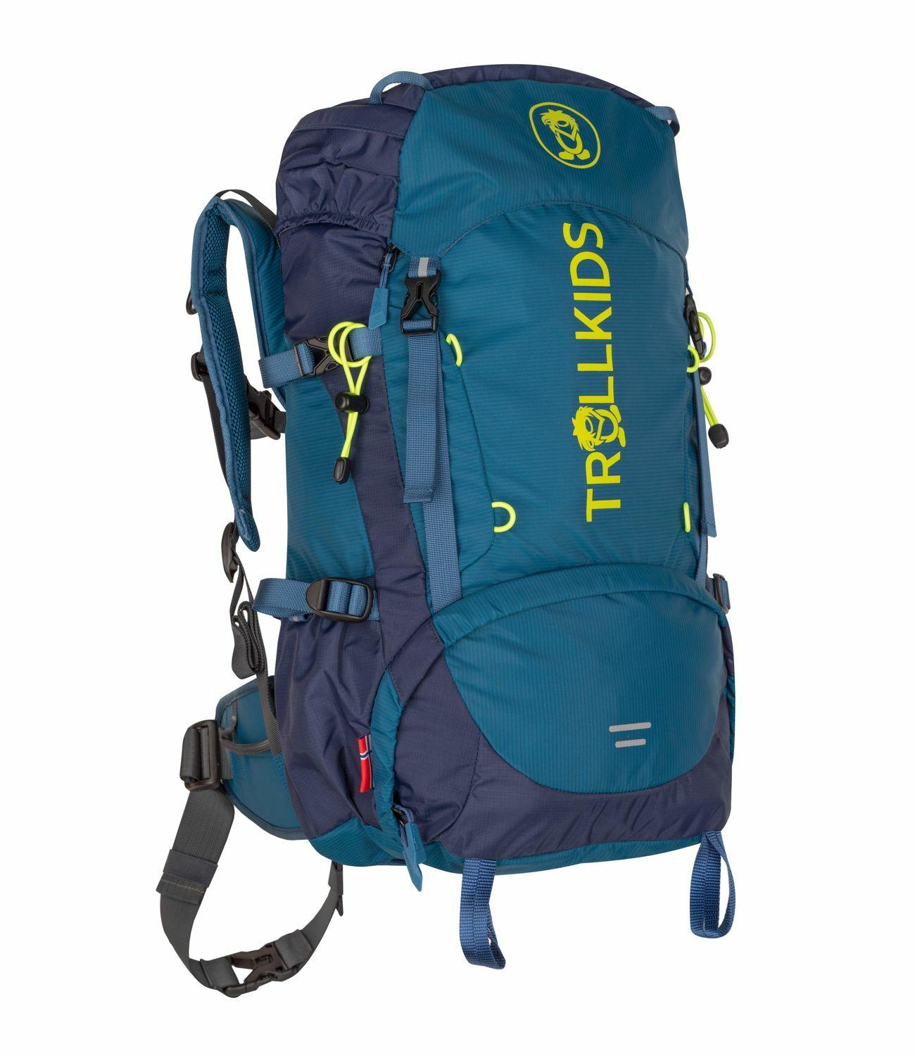 Trollkids Trolltunga Trekkingrucksack Kinder - Petrolgr&uuml;n/Lime