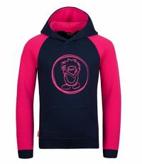 Trollkids Stavanger Hoodie M&auml;dchen - Marineblau/Pink
