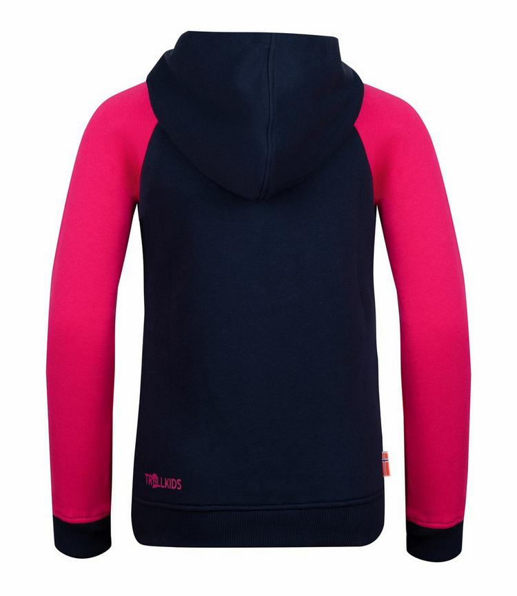 Trollkids Trollkids Stavanger Hoodie M&auml;dchen - Marineblau/Pink - 0 | SportScheck