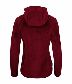 Rückansicht von Westfjord Glymur Fleecejacke Damen Rot