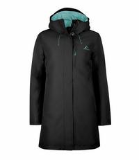 Westfjord Skogafoss Regenmantel Damen - Schwarz