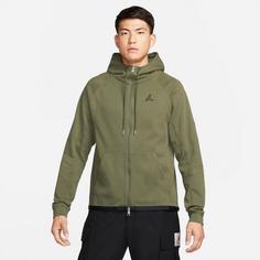 Rückansicht von Nike Jumpman Essential Sweatjacke Herren medium olive-medium olive