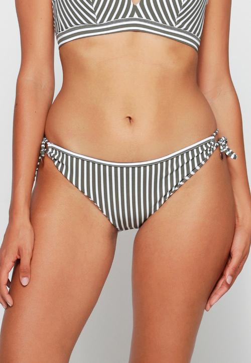 Rückansicht von LingaDore Bikini Tie-side Brief Bikini Hose Damen Green Stripe