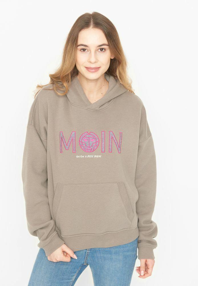 BIDI BADU Moin Statement Women Hoodie Damen dunkelbeige im Online Shop