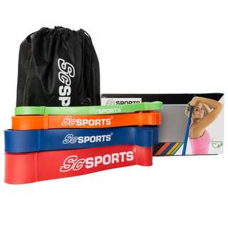 ScSPORTS Fitnessband  208 cm Set Gymnastikband Verschiedene Farben