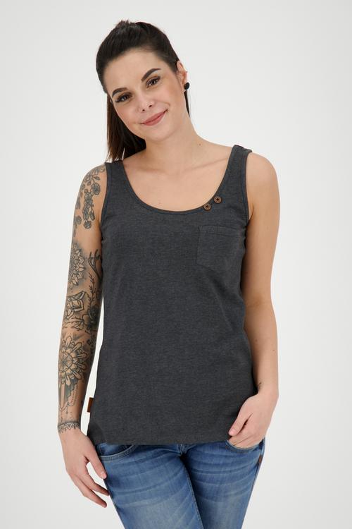 Rückansicht von ALIFE AND KICKIN JennyAK Tanktop Damen moonless