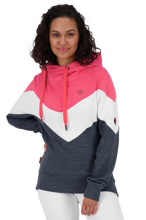 Rückansicht von ALIFE AND KICKIN StellaAK Sweatshirt Damen fuchsia