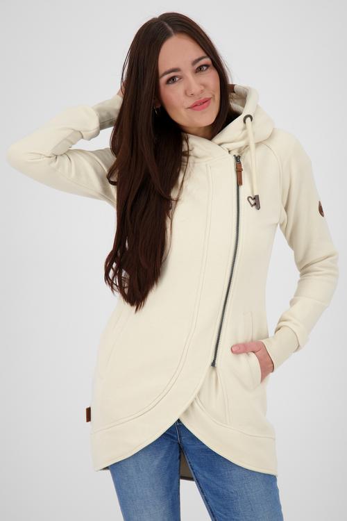 Rückansicht von ALIFE AND KICKIN MaryAK A Sweatjacke Damen creme