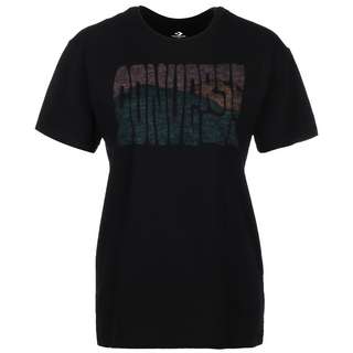 CONVERSE Converse Mountain Reverse Print T-Shirt Damen schwarz