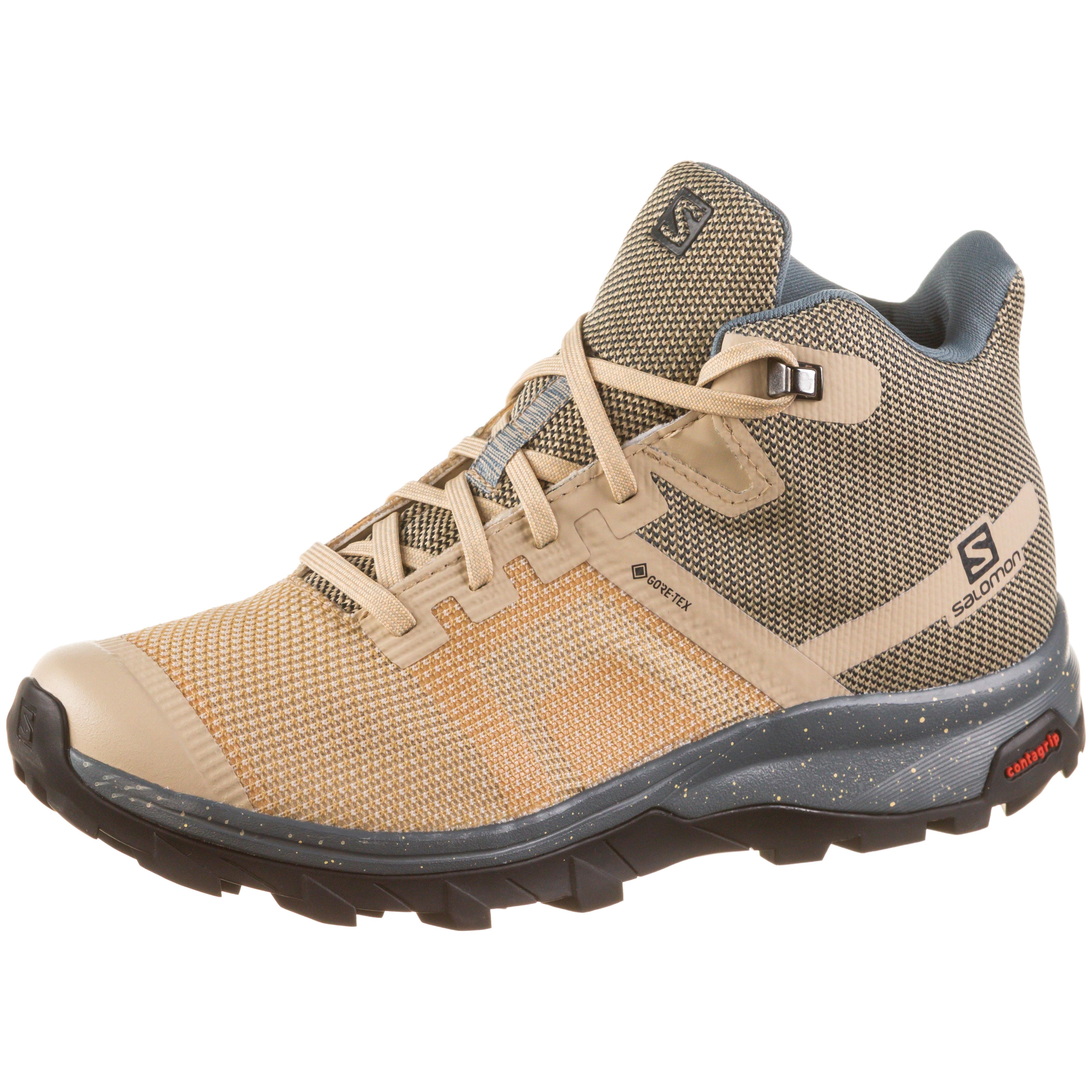 Salomon OUTline Prism Mid Wanderschuhe Damen Safari stormy Weather 