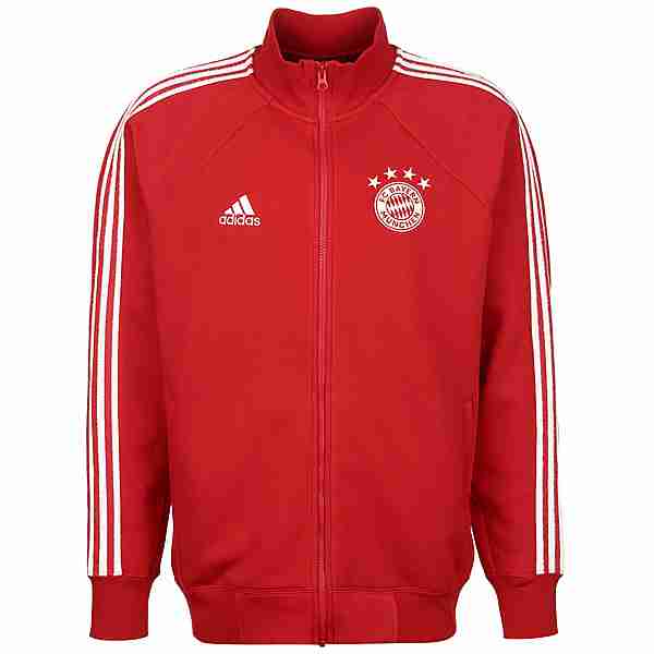 adidas FC Bayern München Icons Sweatjacke Herren rot / weiß