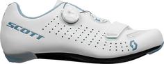 Rückansicht von SCOTT Road Comp Boa Fahrradschuhe Damen matt white-light blue