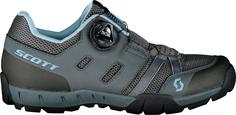 Rückansicht von SCOTT Crus-r Boa Fahrradschuhe Damen dark grey-light blue