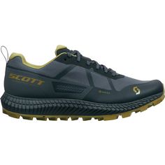 Rückansicht von SCOTT GTX Supertrac 3 Trailrunning Schuhe Herren black-mud green
