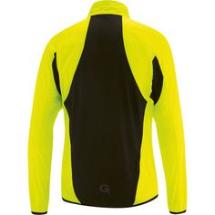 Rückansicht von Gonso Serru Fahrradjacke Herren safety yellow