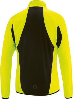 Rückansicht von Gonso Serru Fahrradjacke Herren safety yellow