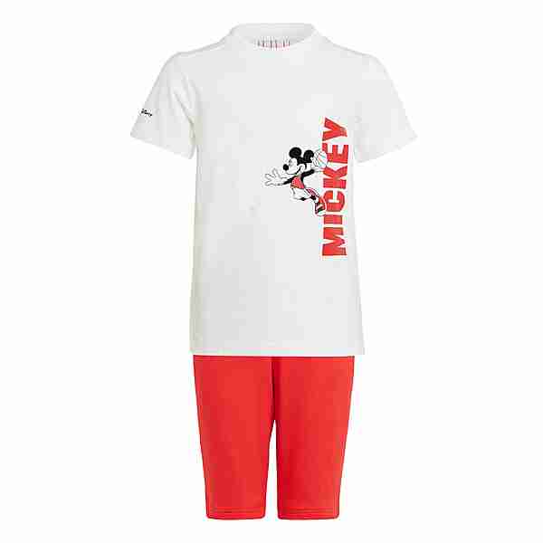 adidas Disney Mickey Mouse Sommer-Set Trainingsjacke Kinder White / Vivid Red