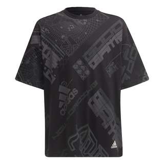 adidas ARKD3 Allover Print T-Shirt T-Shirt Kinder Black / Grey Six / Carbon / White