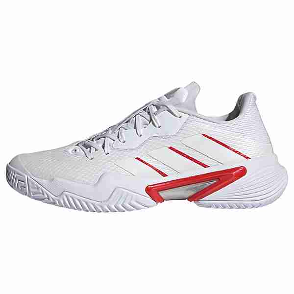 adidas Barricade Tennisschuh Sneaker Damen Cloud White / Silver Metallic / Grey Two