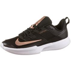 Nike Court Vapor Lite Tennisschuhe Damen black-mtlc red bronze-white