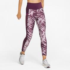 Rückansicht von PUMA 7/8-Lauftights Damen grape wine