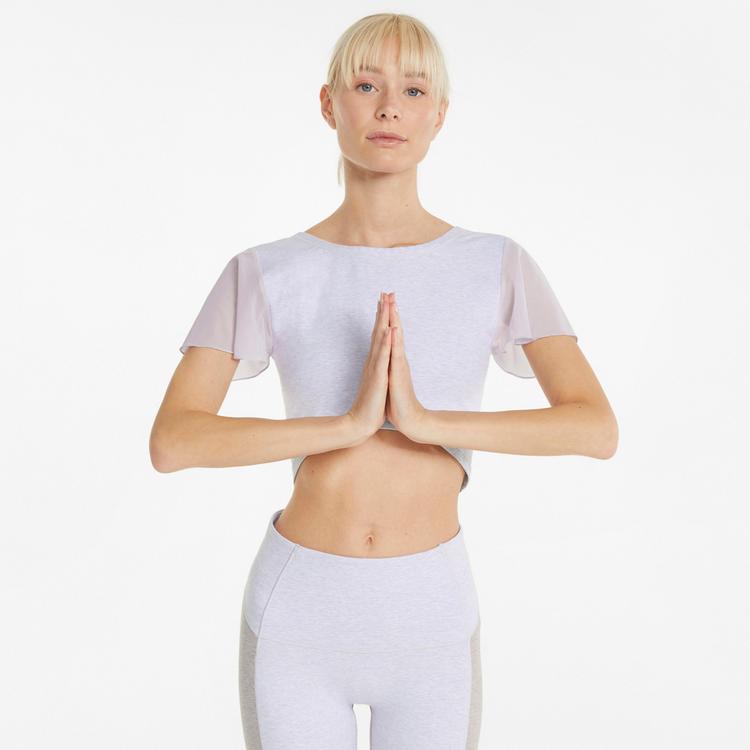 PUMA PUMA EXHALE Croptop Damen - lavender fog heather - 0 | SportScheck