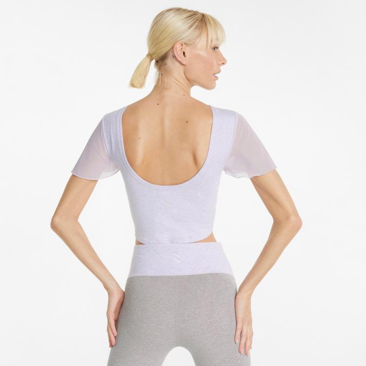 PUMA PUMA EXHALE Croptop Damen - lavender fog heather - 1 | SportScheck