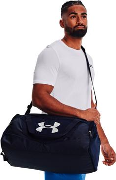 Rückansicht von Under Armour Undeniable 5.0 Duffle-S Sporttasche midnight navy-metallic silver