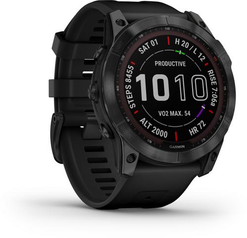Garmin fenix 7X Sapphire Solar Titan Sportuhr