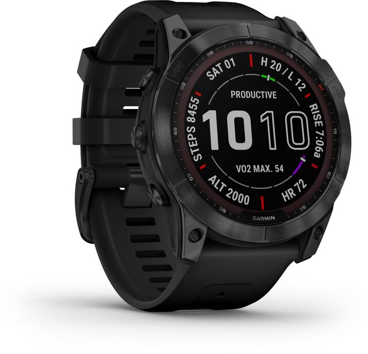 Garmin Garmin fenix 7X Sapphire Solar Titan Sportuhr - 0 | SportScheck