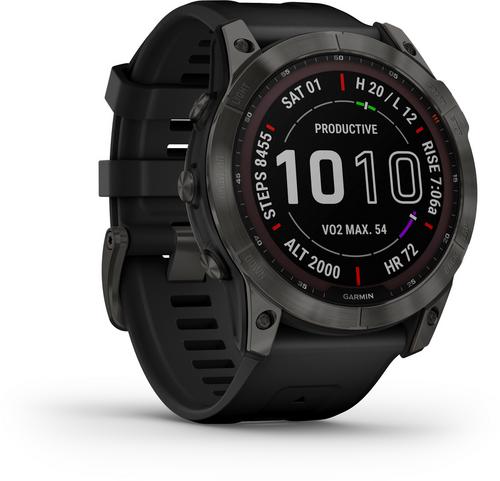 Garmin fenix 7X Sapphire Solar Titan Sportuhr