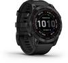 Garmin fenix 7 Sapphire Solar Titan Sportuhr - schwarz