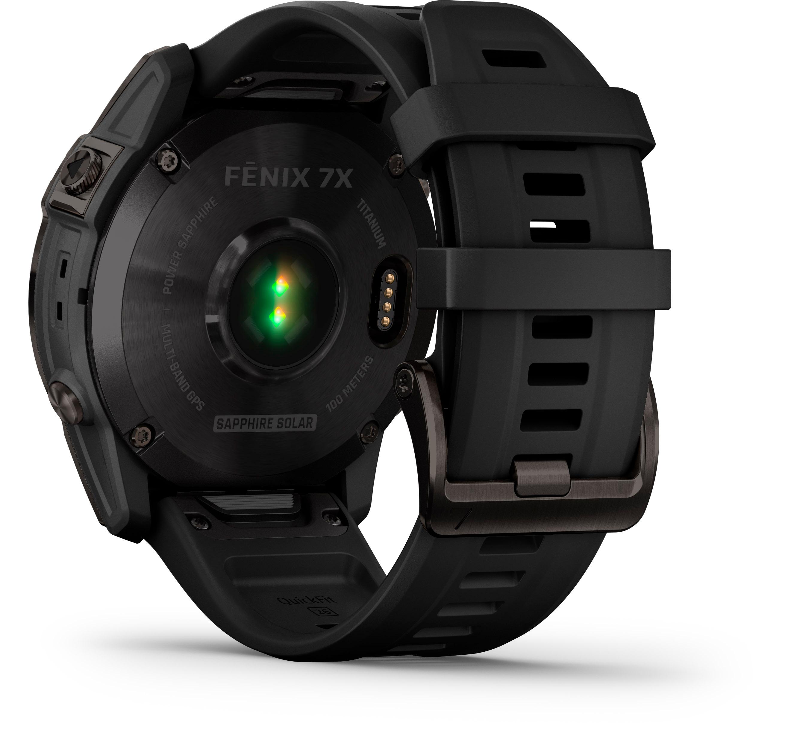 Garmin Garmin fenix 7X Sapphire Solar Titan Sportuhr - 0 | SportScheck