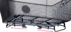 Rückansicht von POINT HR-Korb Federklemmung Fahrradkorb schwarz