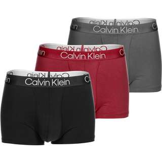 Calvin Klein Trunk 3Pk Boxershorts Herren grau/schwarz/rot