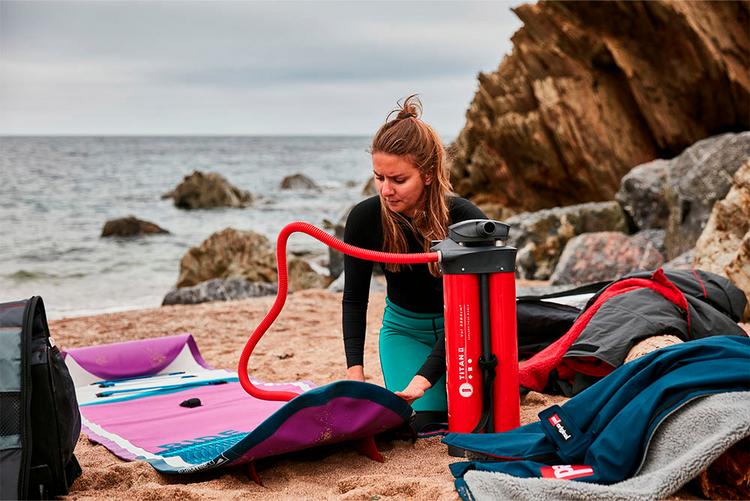 Red Paddle Red Paddle SET RIDE 10'6" x 32" x 4,7" MSL+ Paddle SUP Sets - lila-wei&szlig; - 0 | SportScheck