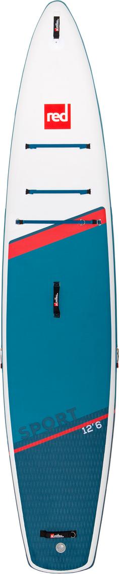 Rückansicht von Red Paddle SPORT 12'6" x 30" x 6" MSL +Paddle SUP Sets blau-weiß