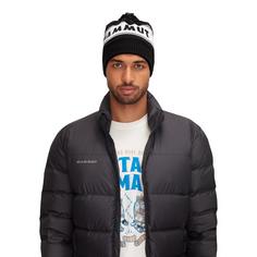 Rückansicht von Mammut Merino Peaks Beanie black-white