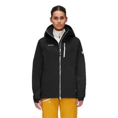 Rückansicht von Mammut Stoney Hardshelljacke Damen black-white