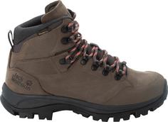 Rückansicht von Jack Wolfskin REBELLION TEXAPORE MID Wanderschuhe Damen brown-phantom